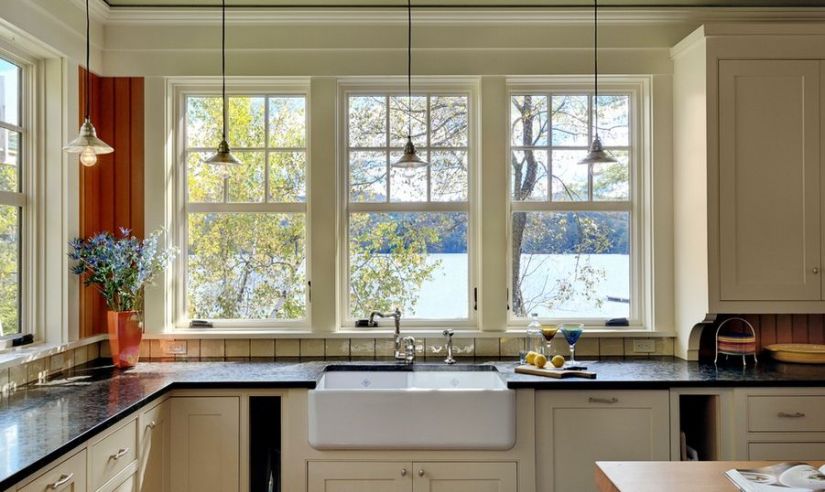 Kitchen-Double-hung-windows